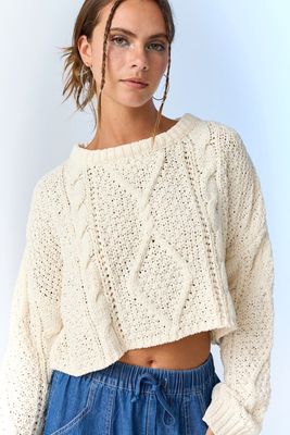 CORA CABLE KNIT SWEATER