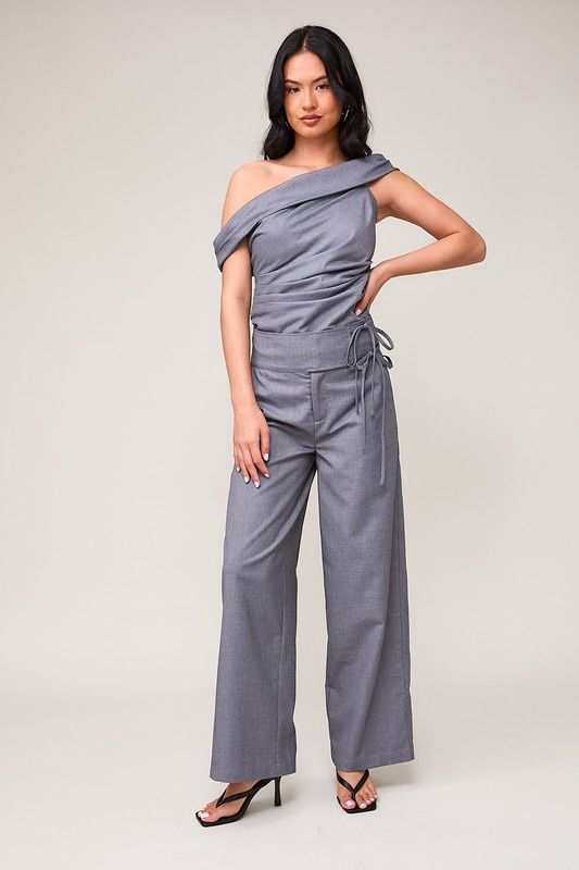 SABILLA OFF SHOULDER TOP/PANT SET