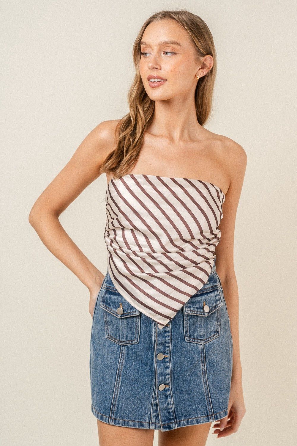 AURORA STRIPE BANDANA TOP