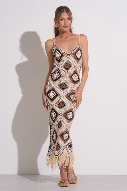 CALA MAXI CROCHET TANK DRESS