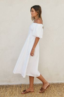 CHANTEL PUFF SLEEVE MIDI