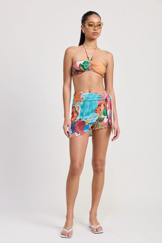 TANGER TEAL WRAP SHORTS