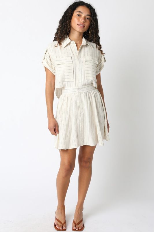 CHLOE NATURAL HABITS BUTTON DRESS