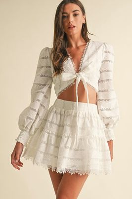 SORRENTO LACE MINI SKIRT