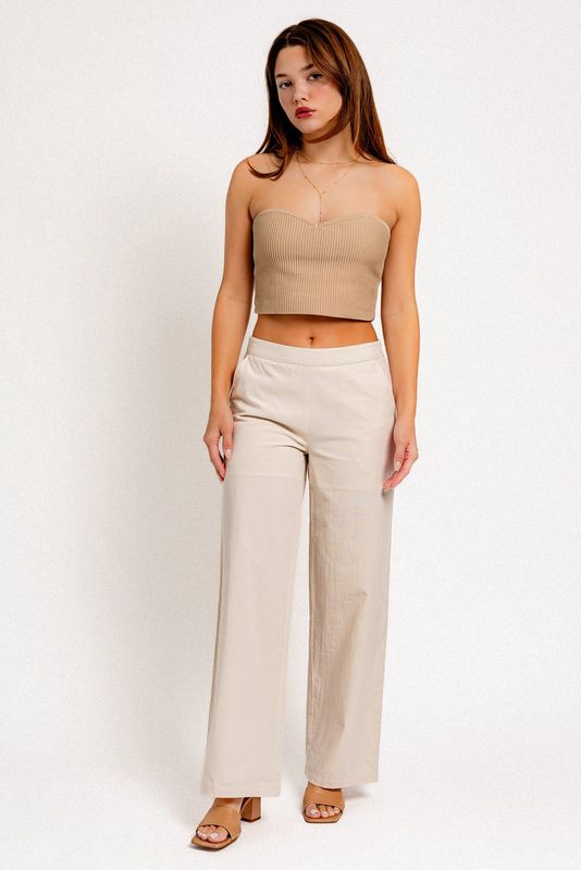 CREM DE LA MID RISE PANTS