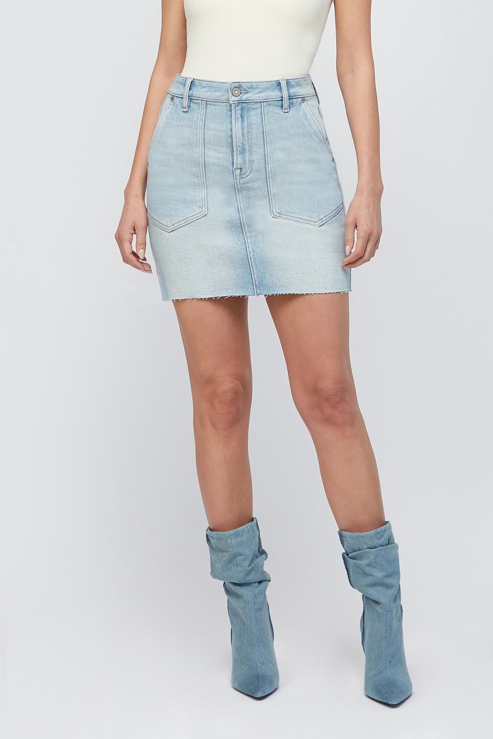 16&quot; HIRISE MINI SKIRT W PATCH POCKET