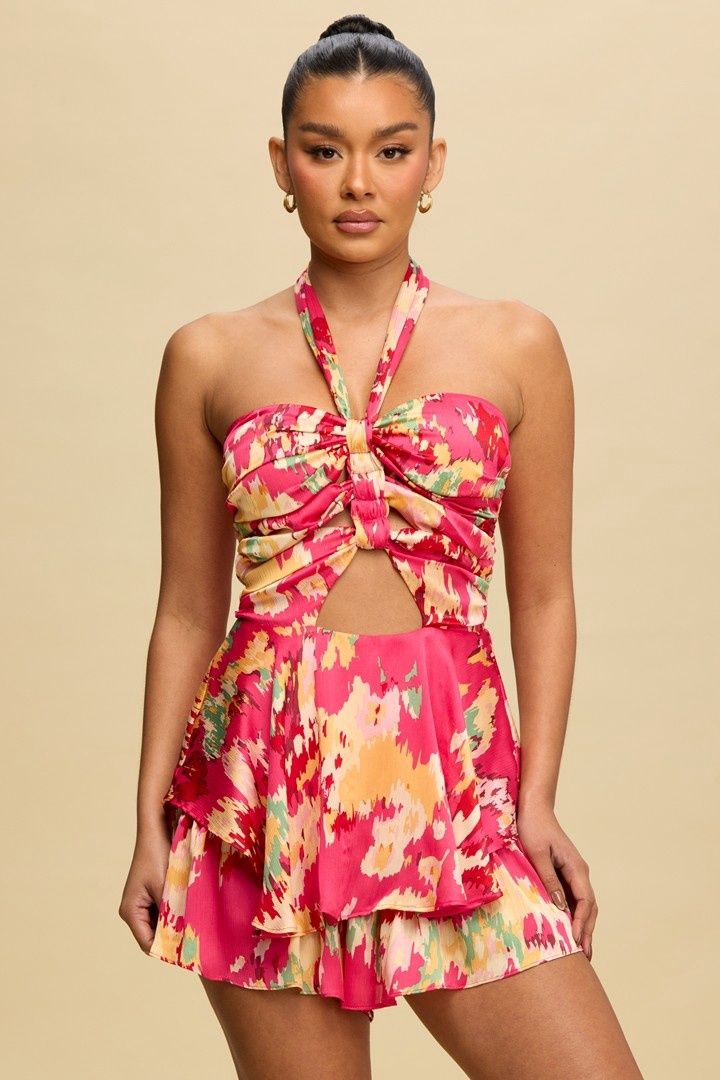 COLADA VISTA HALTER ROMPER