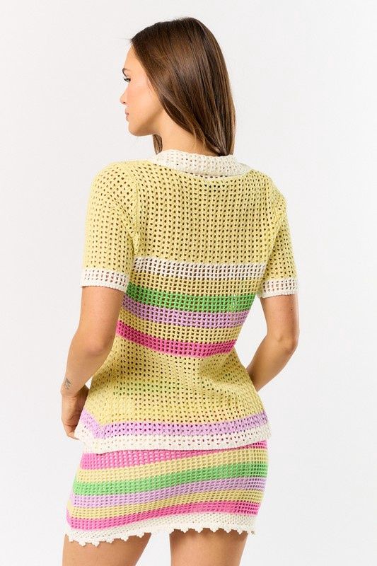 COLETTE CROCHET SWEATER/SKIRT SET