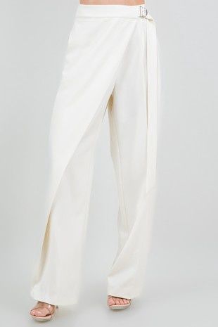 GAELLE WRAP BELT TROUSER