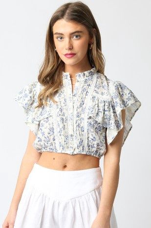 ALIE FLORAL LACED TOP