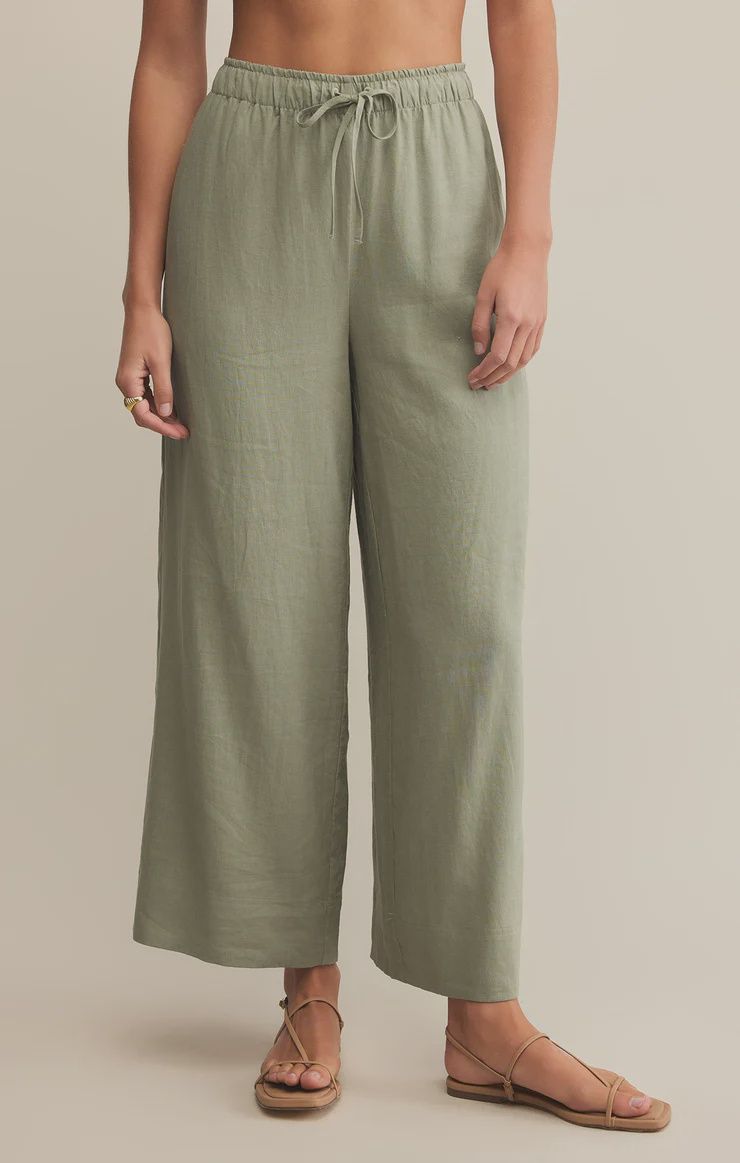EASTON LINEN PANT, Size: XSMALL, Colour: AVOCADO
