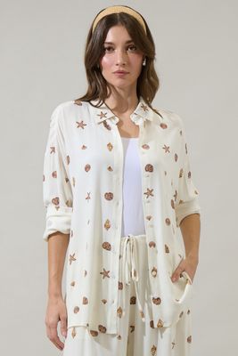 FRENCH RIVIERA SHELLS BUTTON DOWN