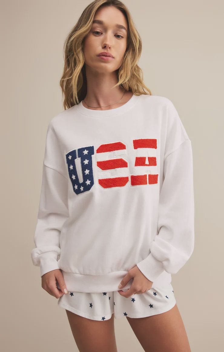 OVERSIZED USA SWEATSHIRT