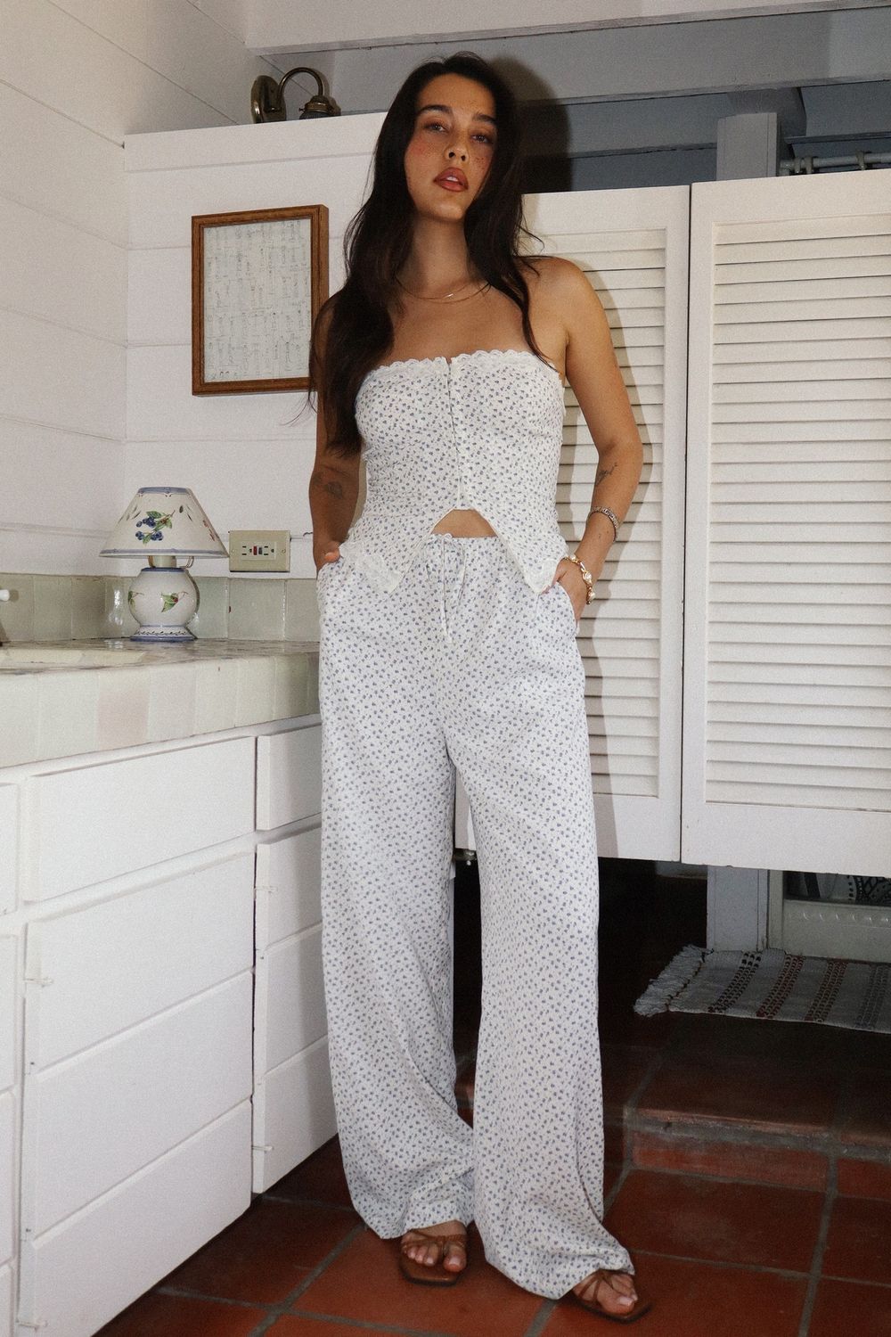 FIONA FLORAL WIDE LEG PANT