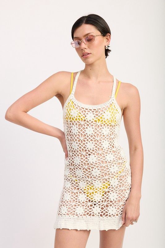 ARABELLA FLORAL CROCHET COVER UP