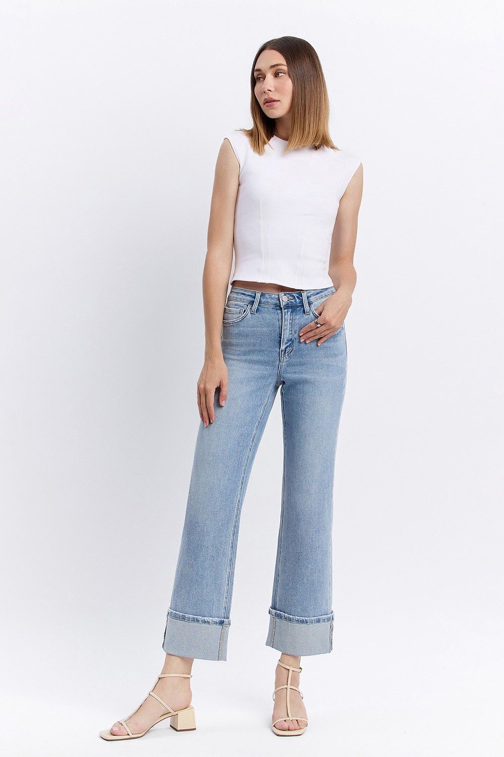 ELAN HIRISE SLIM WIDE JEAN