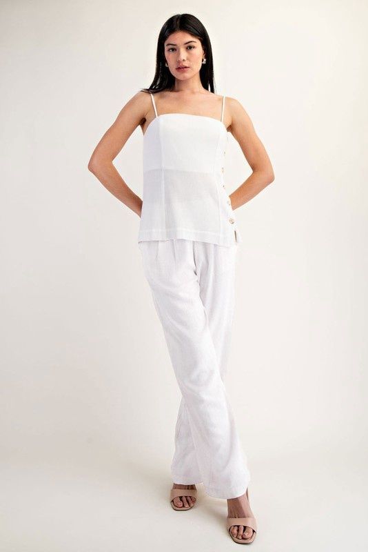 EVIE LINEN TUBE TOP