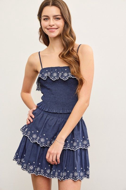 GINNY SMOCKED CAMI