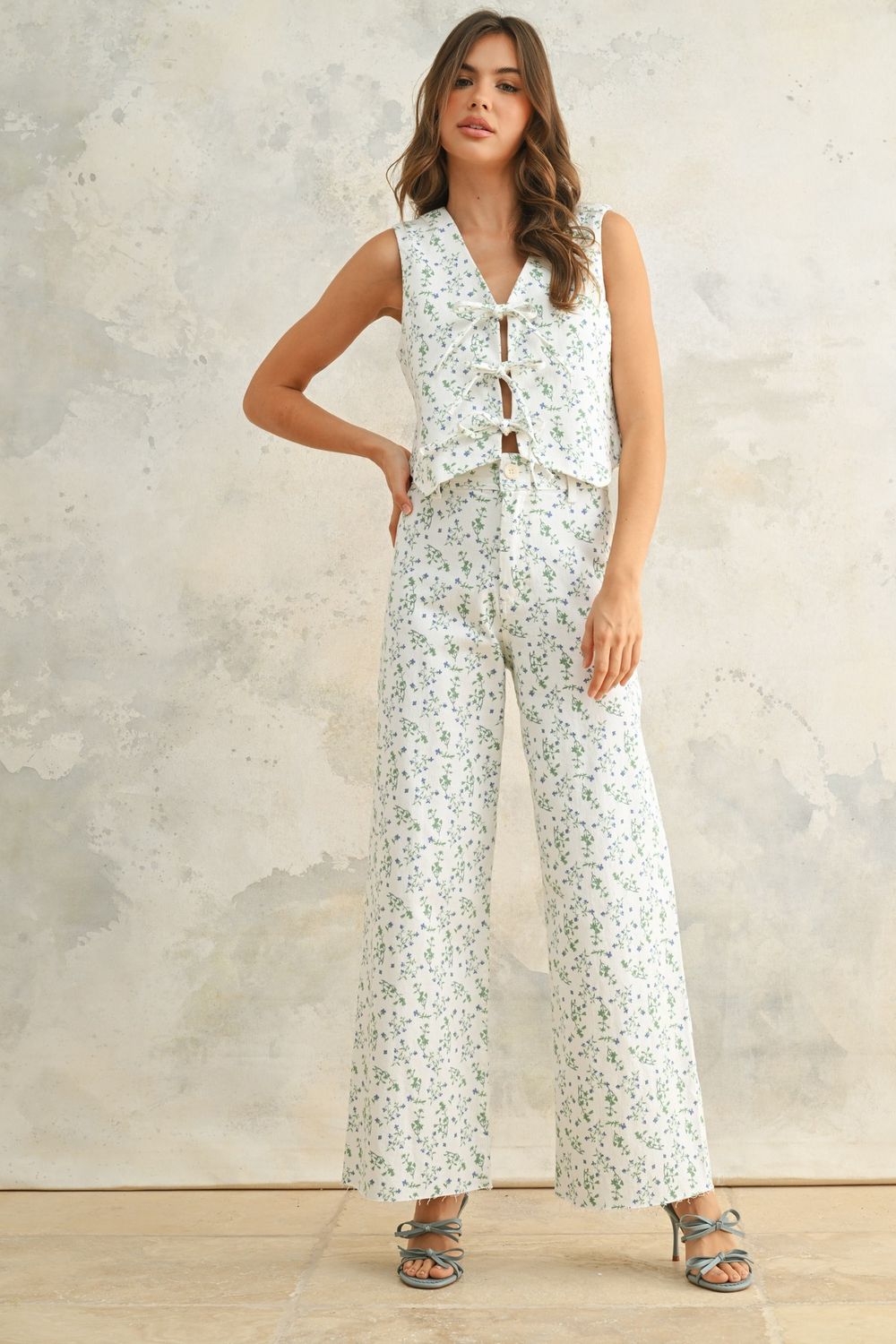 CAMILLA FLORAL STRETCH HIWAIST PANTS