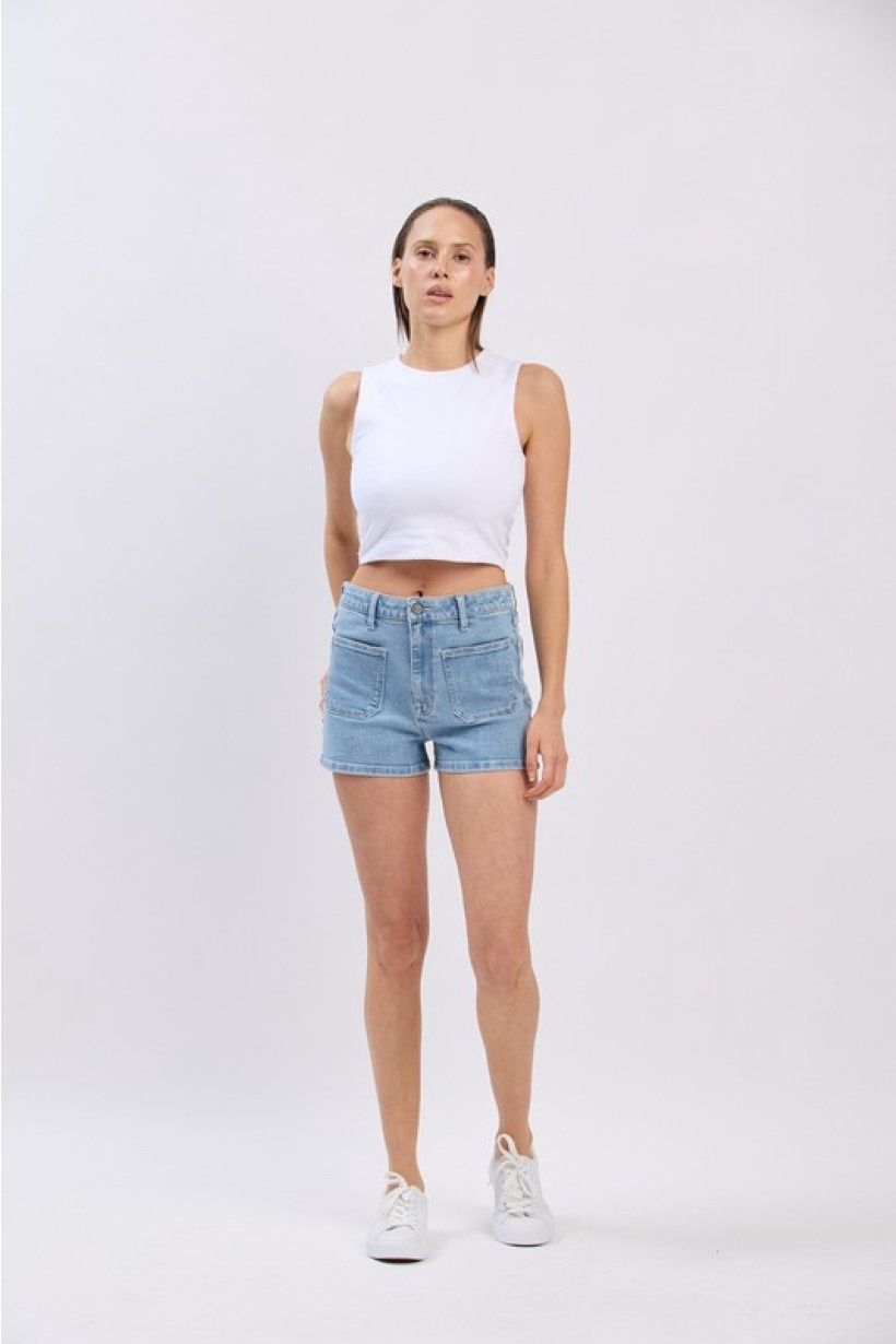 CLARITA HIRISE PATCH POCKET SHORT
