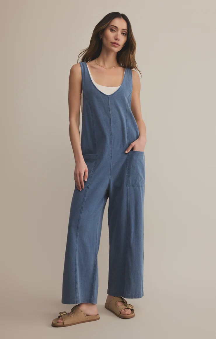 EVERYDAY JERSEY DENIM JUMPSUIT