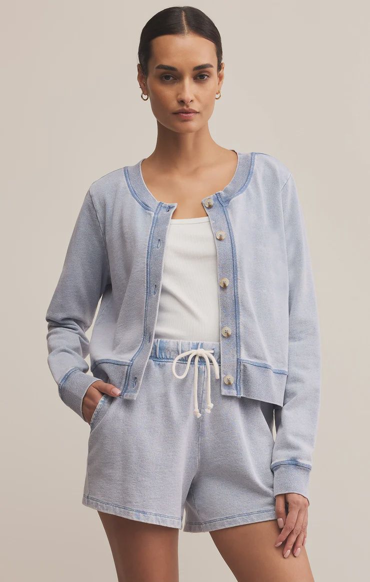 DAILY KNIT DENIM CARDIGAN