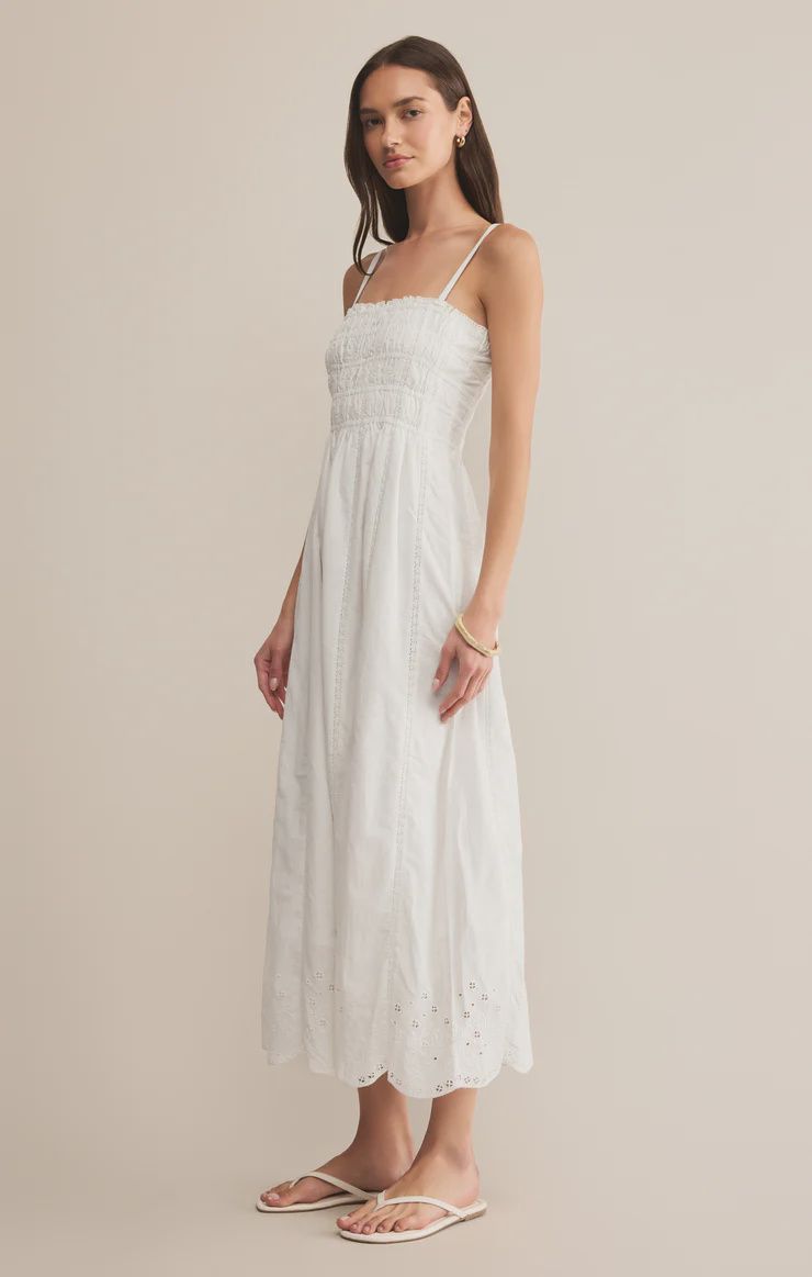 DANI EMBROID MIDI DRESS