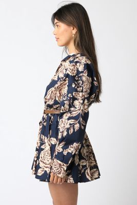 EMERY FLORAL BELT DRESS