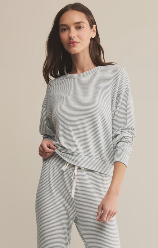 BISOU STRIPE LS TOP