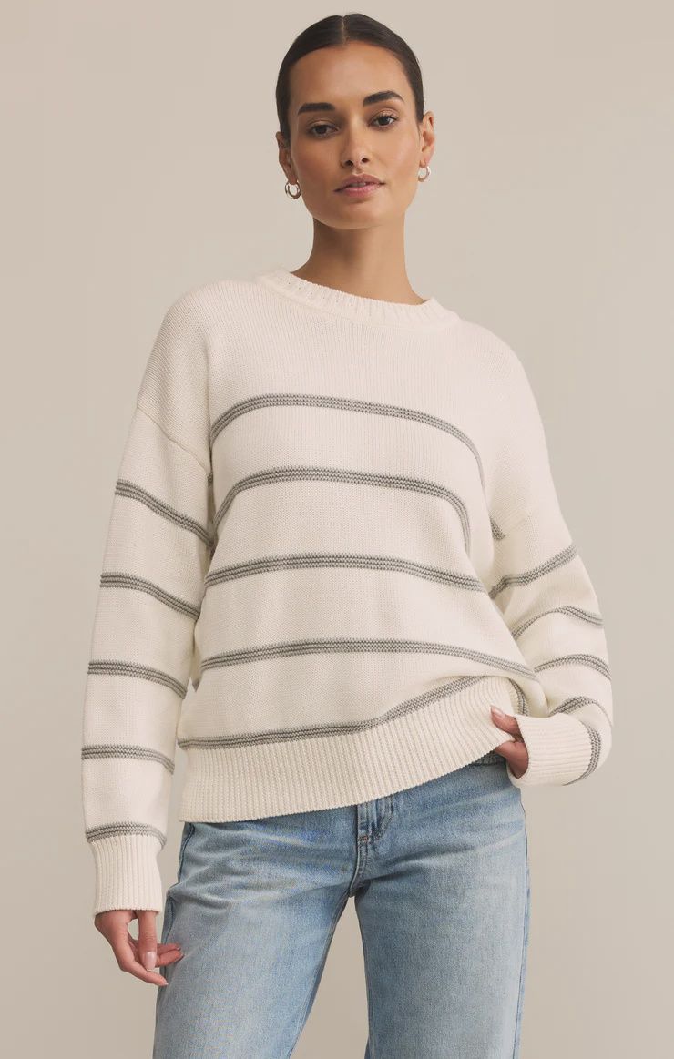 BOYFRIEND STRIPED SWEATER
