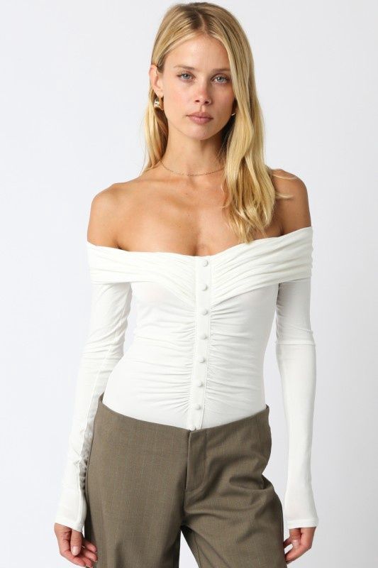 ALICE OFF SHOULDER BODYSUIT