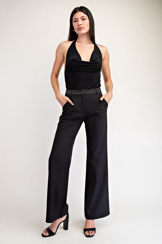 LIA LUREX HALTER BODYSUIT