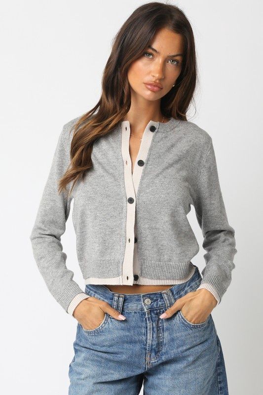 DIYA COLORBLOCK CARDIGAN