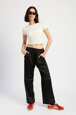 JASPER STITCH SATIN LOUNGE PANTS