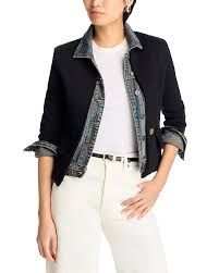 CLARISSA MIX MEDIA DENIM JACKET