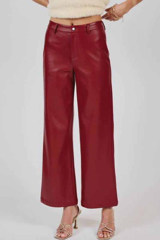 NIGHT VISION FAUX LEATHER PANTS