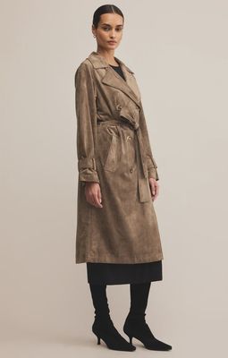 DORIAN SUEDE TRENCH COAT