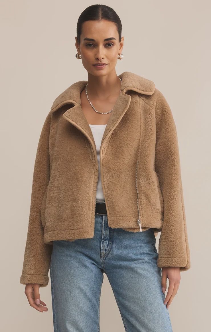 TOWNSEND SHERPA JACKET, Colour: NATURAL, Size: XSMALL