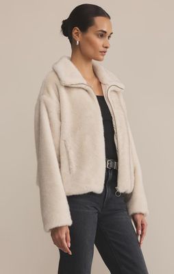 AMETHYST FAUX FUR JACKET