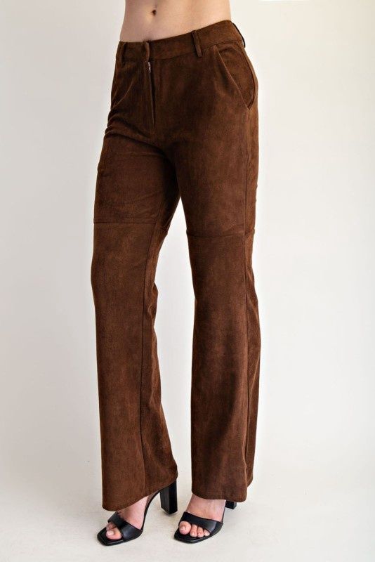 RUMI SUEDE FLARE PANT