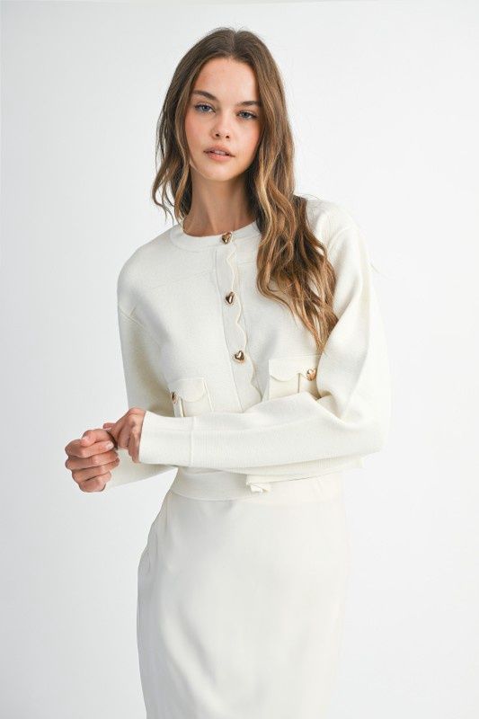 ABIGAIL KNIT SWEATER JACKET