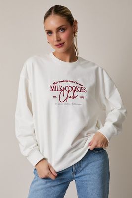 MILK &amp; COOKIES CLUB SWEATSHIRT
