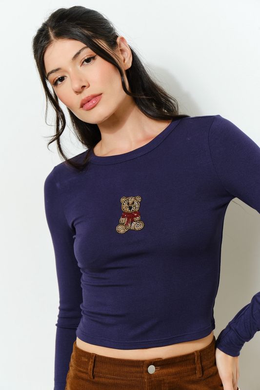 MASON BEAR BEADED TOP