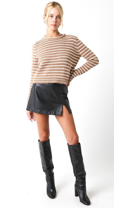 ULTA LOW RISE PU MINI SKIRT