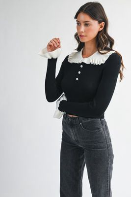 KARLA COLLAR SWEATER