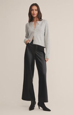 MARLI WIDE LEG LEATHER PANTS