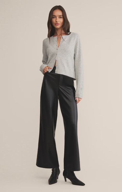 MARLI WIDE LEG LEATHER PANTS
