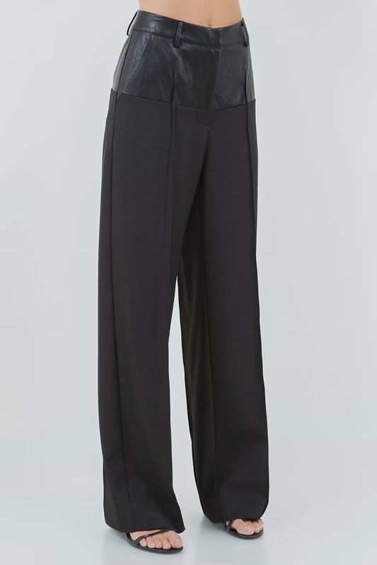 BRIELLE CONTRAST STRAIGHT LEG TROUSER
