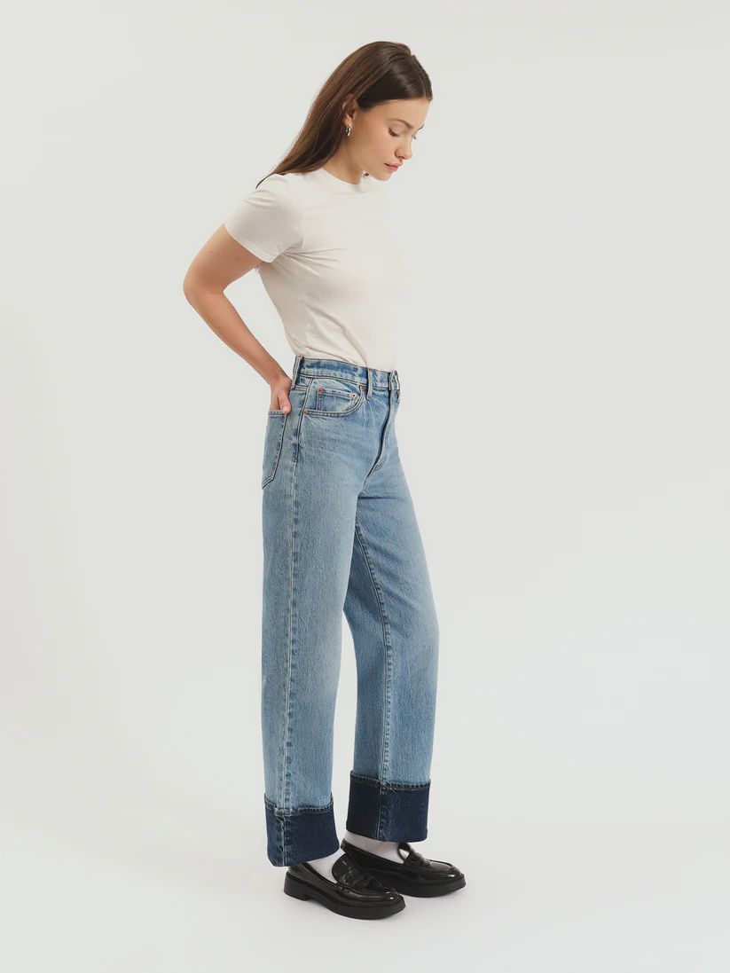 EASTSIDE HIRISE LOOSE FIT JEANS