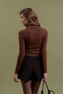 CLEO TURTLENECK CROP KNIT